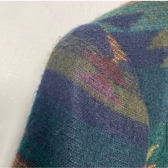 Vintage 90s Southwestern Aztec Blazer Semi-Structured Small - Picture 8 of 14